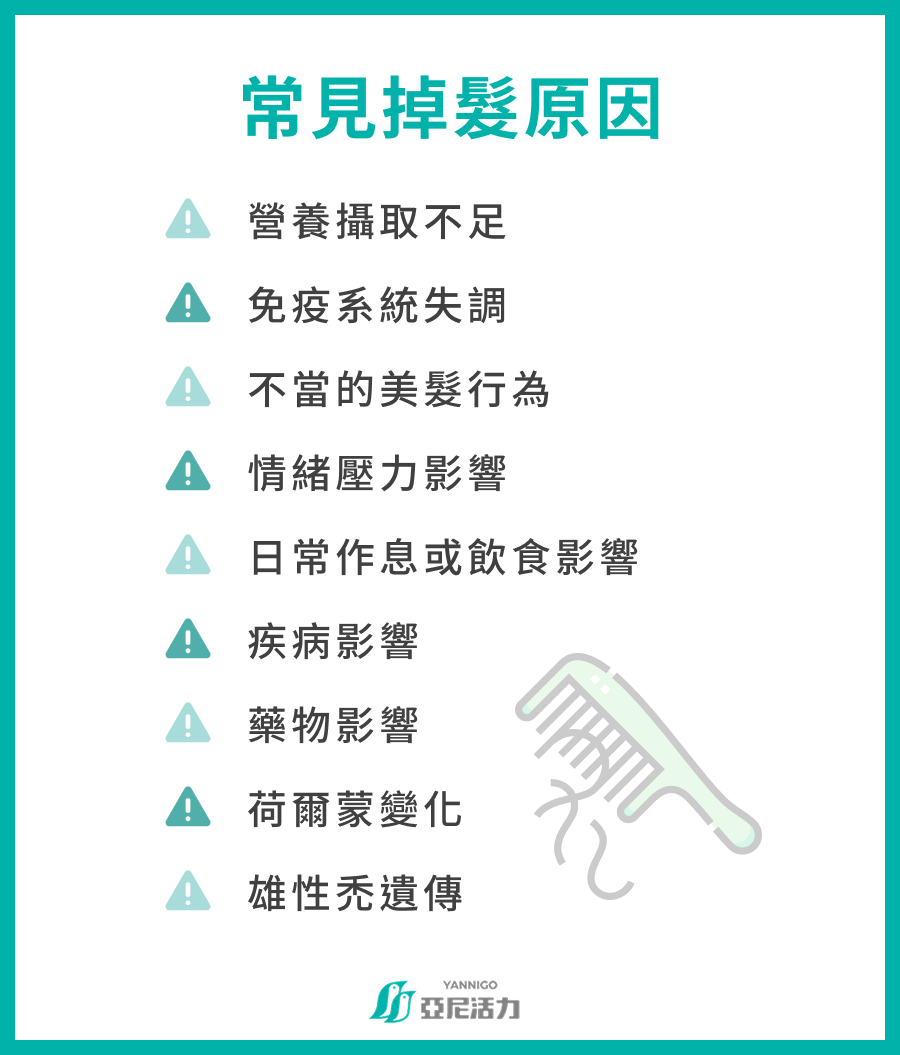 常見掉髮原因