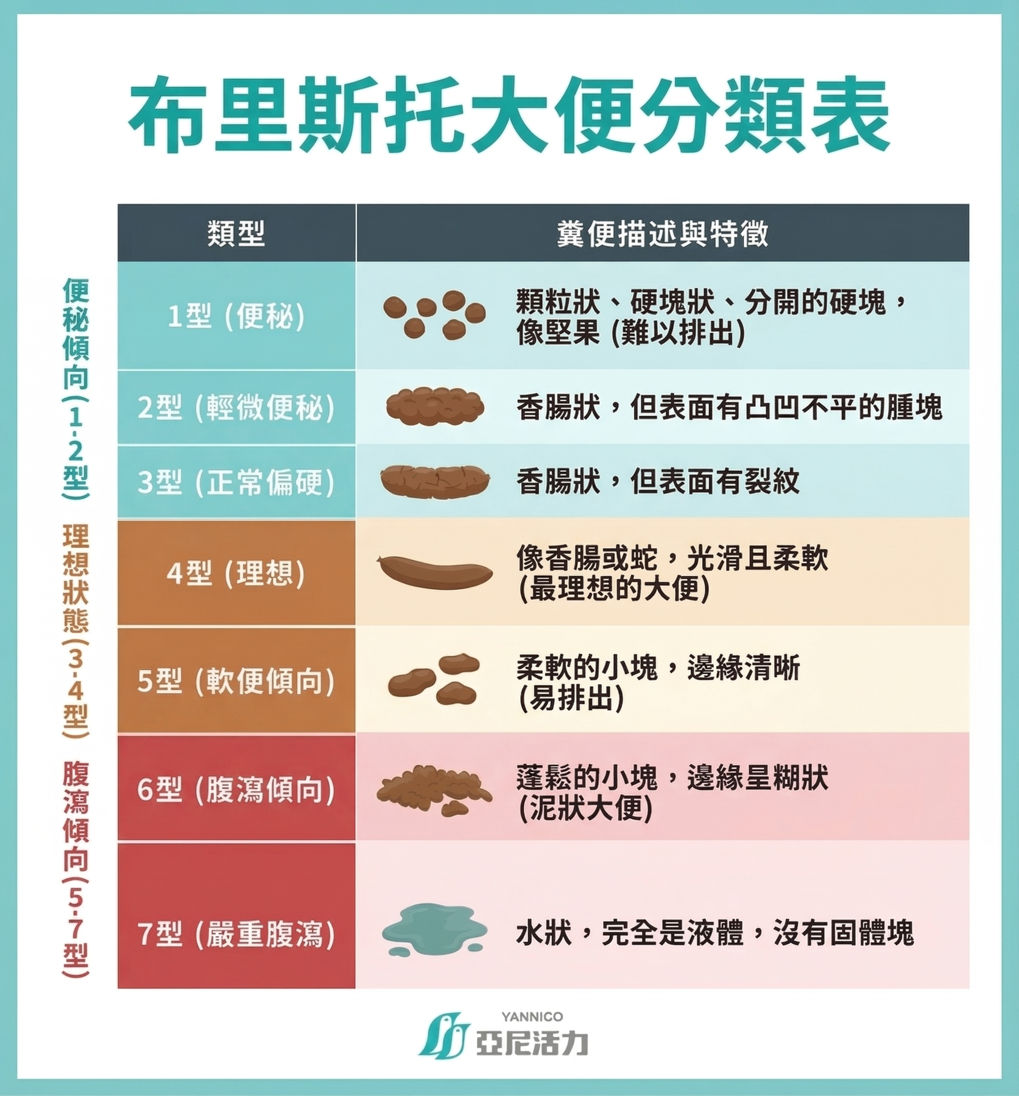 布里斯托大便分類表